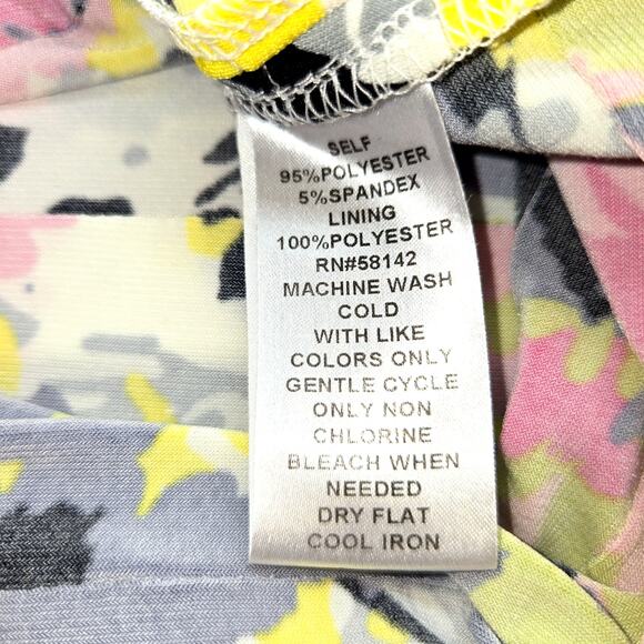 London Times 6P 6 P Floral Women's Sleeveless Sun Dress Petite Size Small S PS - Picture 4 of 6